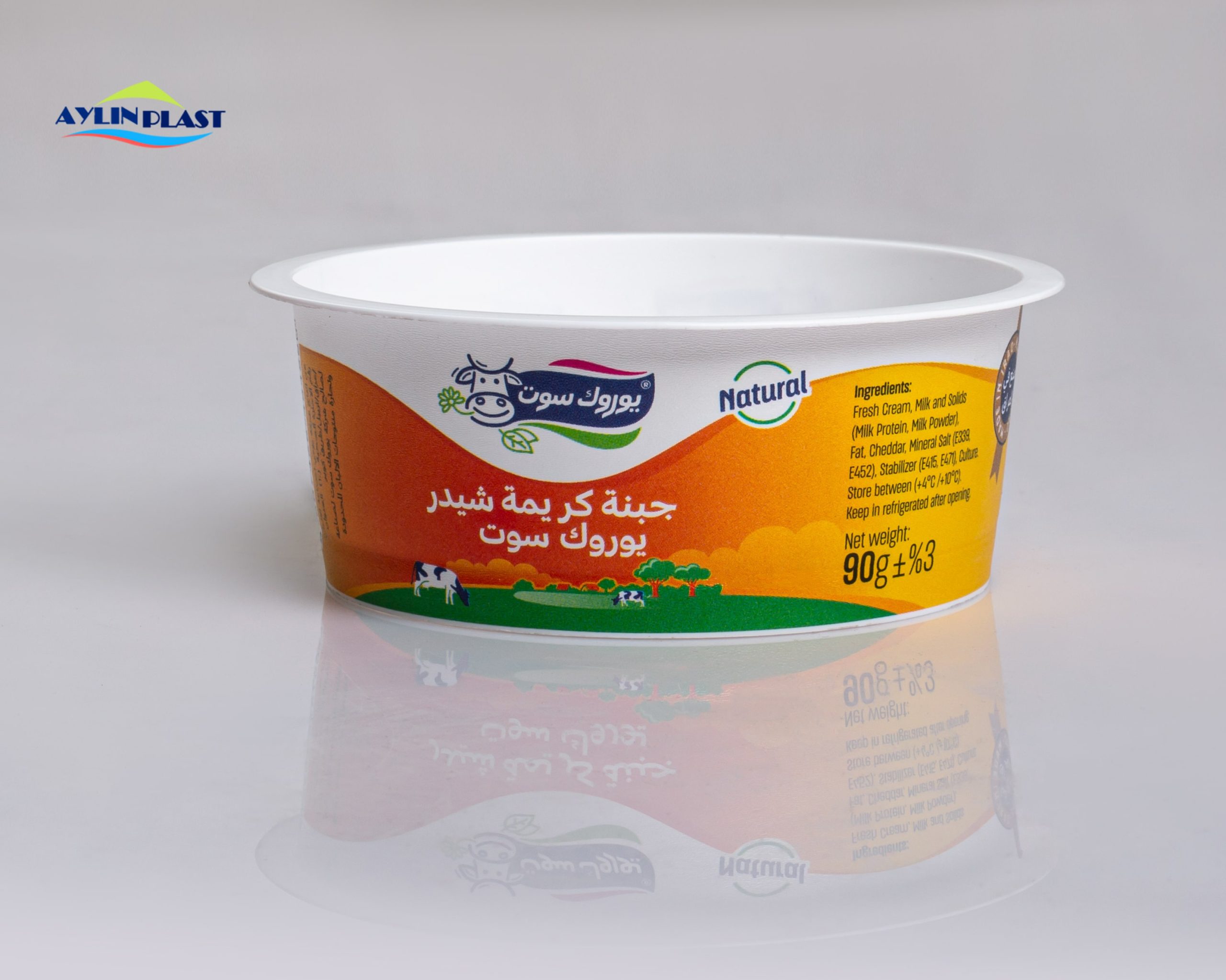 ظرف ۹۰ گرمی آیلین پلاست با چاپ IML مخصوص بستهبندی — مناسب صادرات ظرف 90 گرمی